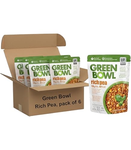 Green Bowl FibrePot, Steamed French Green Lentils, with Upcycled
